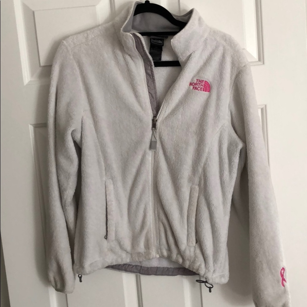 White fluffy/fuzzy jacket/coat